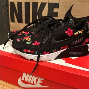 Nike Women's Black Floral Sneakers